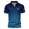 Presidents Cup Light Blue Line White Pattern Callaway Vneck Polo Shirt Style Classic