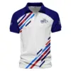 Special Release Cleveland Golf 152nd Open Championship Blue Red Straight Line White Background Vneck Polo Shirt All Over Prints  HOTOP090724A01CLEZVPL
