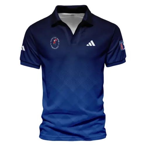 Adidas Masters Tournament Polo Shirt Dark Green Gradient Star Pattern Golf Sports Vneck Polo Shirt Style Classic Polo Shirt For Men