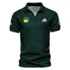 Golf Pattern Stars Dark Green Masters Tournament Nike Vneck Polo Shirt Style Classic Polo Shirt For Men