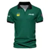 Adidas Masters Tournament Polo Shirt Dark Green Gradient Star Pattern Golf Sports Vneck Polo Shirt Style Classic Polo Shirt For Men