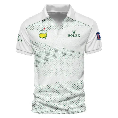 Golf Stye Classic White Mix Green Masters Tournament Rolex Vneck Polo Shirt Style Classic Polo Shirt For Men UXGL170