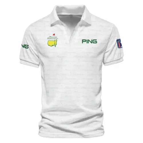 Special Release Ping 152nd Open Championship Light Blue Background Line Pattern Vneck Polo Shirt All Over Prints  HOTOP100724A01PIZVPL