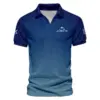 Golf Sport Pattern Blue Sport Uniform Update Logo 2025 PGA Championship Rolex Vneck Polo Shirt Style Classic
