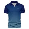 Golf Sport Pattern Blue Sport Uniform Update Logo 2025 PGA Championship Ping Vneck Polo Shirt Style Classic