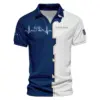 Callaway US Flag Blue Red Stars Updated Logo 125th U.S. Open Vneck Polo Shirt Style Classic Polo Shirt For Men