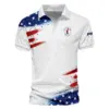 Golf Flag American Updated Logo 125th U.S. Open Titleist Vneck Polo Shirt Style Classic Polo Shirt For Men UXGL188-TL