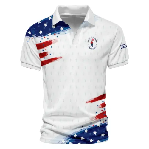 Golf Flag American Updated Logo 125th U.S. Open Titleist Vneck Polo Shirt Style Classic Polo Shirt For Men UXGL188-TL