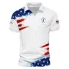 Golf Sport Pattern Color Green Mix Black Masters Tournament Titleist Vneck Polo Shirt Style Classic
