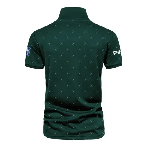 Diamond Shapes With Geometric Pattern Masters Tournament Ping Vneck Polo Shirt Style Classic Polo Shirt For Men UXGL184-PI