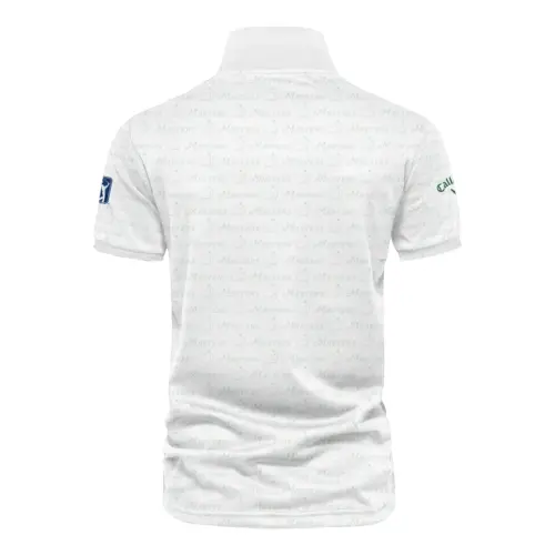 Golf Pattern Cup White Mix Green Masters Tournament Callaway Vneck Polo Shirt Style Classic Polo Shirt For Men UXGL180-CL
