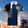 Premium US Seabee Polo Shirt, Gifts For US Veterans, Gifts On Father's Day, Independence Day, Armed Forces Day, Veterans Day, Memorial Day