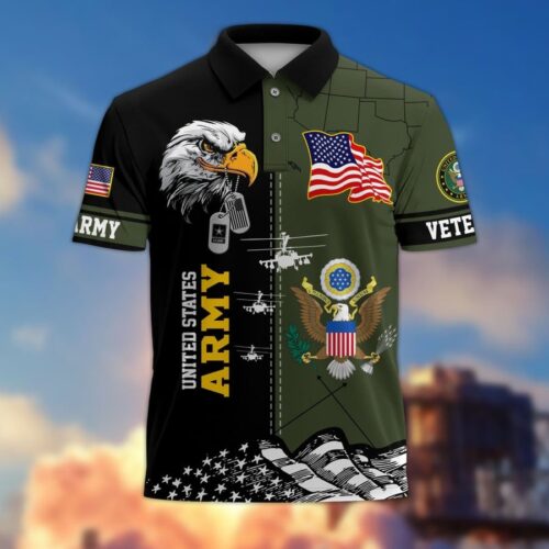 Premium US Marines Polo Shirt, Gifts For US Veterans, Gifts On Father's Day, Independence Day, Armed Forces Day, Veterans Day, Memorial Day
