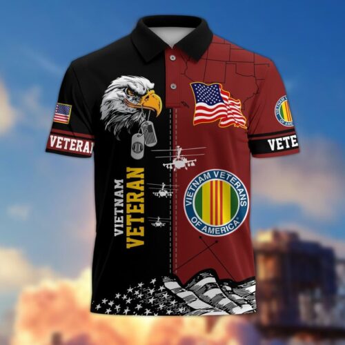 Premium US Air Force Polo Shirt, Gifts For US Veterans, Gifts On Father's Day, Independence Day, Armed Forces Day, Veterans Day, Memorial Day