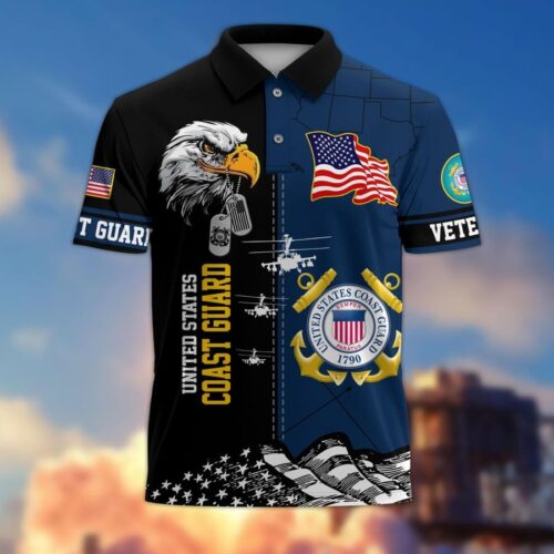 Premium US Air Force Polo Shirt, Gifts For US Veterans, Gifts On Father's Day, Independence Day, Armed Forces Day, Veterans Day, Memorial Day