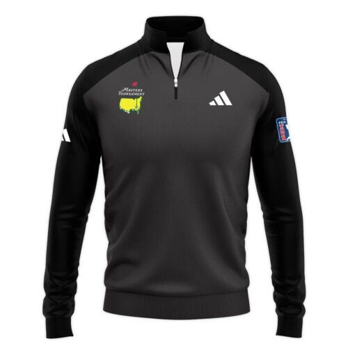 Black Adidas Masters Tournament Exclusive Logo Polo Sweatshirt All Over Prints Gift For Fans