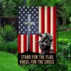 Stand For The Flag Kneel For The Cross, Christian Flag Cross Memorial Day