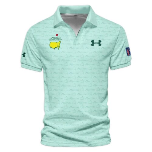 Special Release Under Armour Masters Tournament Golf Vneck Polo Shirt All Over Prints UXGL182