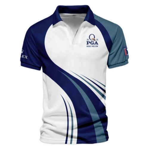 Special Release Rolex 2025 PGA Championship Golf Vneck Polo Shirt All Over Prints