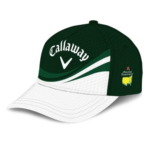 Golf Pattern White Mix Green Callaway Masters Tournament Style Classic Golf All over Print Cap