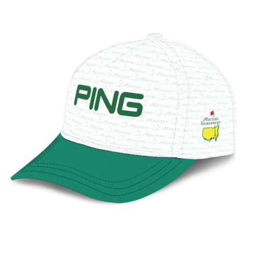 Golf Pattern White Green Callaway Masters Tournament Style Classic Golf All over Print Cap