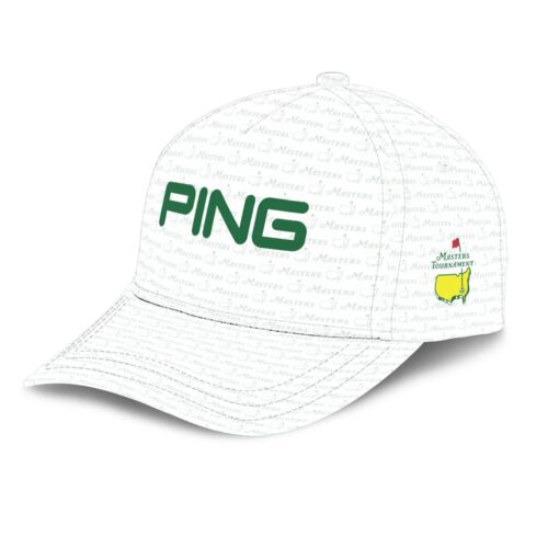 Golf Pattern White Green Callaway Masters Tournament Style Classic Golf All over Print Cap
